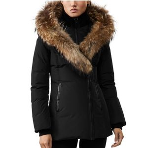 Mackage Black Adali Fur Trim Lavish Down Coat.